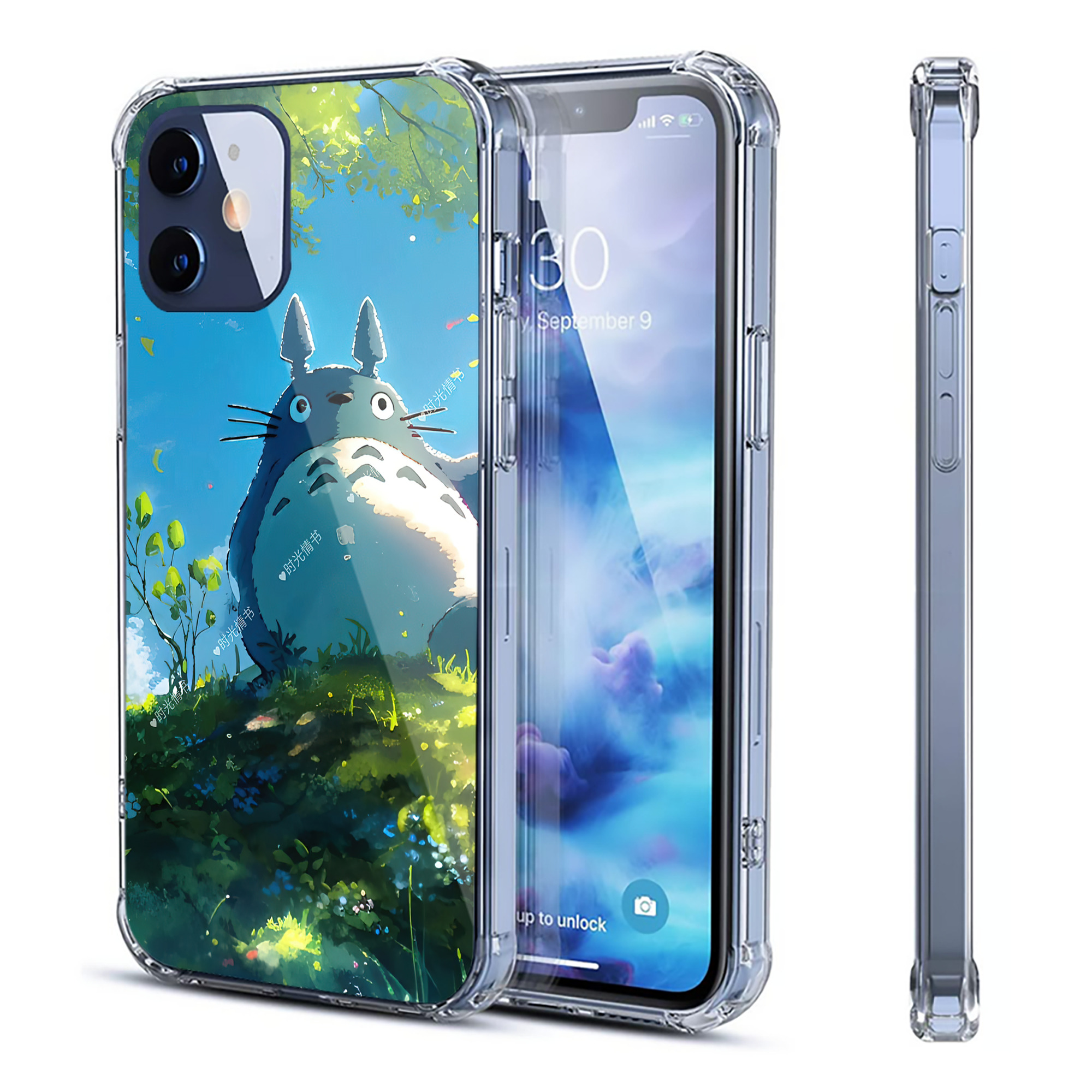 （画像用） となりのトトロ 草壁メイ 草壁サツキ My Neighbor Totoro Satsuki Kusakabe Mei Kusakabe 【iPhone 12シリーズ対応】透明スマホケース（クリアソフトケース）